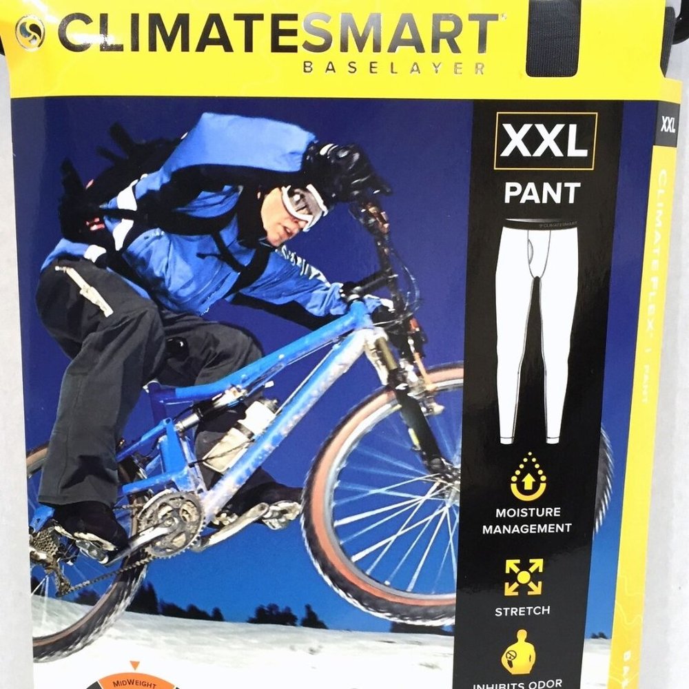 ClimateSmart Base Layer Climate Flex Pants Size XXL Dark Gray Mid Weight